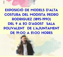 (català) Exposició de models d’alta costura – Sala polivalente Ajuntament de Rialp