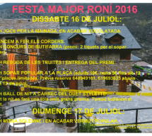 Festa Major de Roní 2016