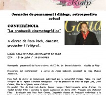 (català) Conferència “La producció cinematogràfica”