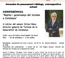 (català) Conferència Reptes i Governança del turisme a Catalunya