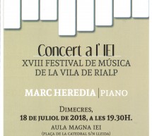 (català) XVIII Festival de Música de la Vila de Rialp