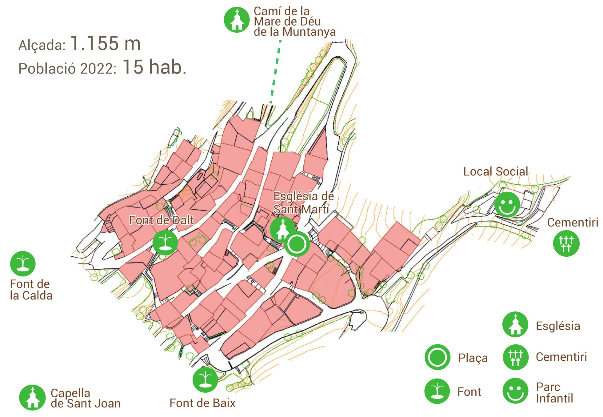 mapa de Caregue